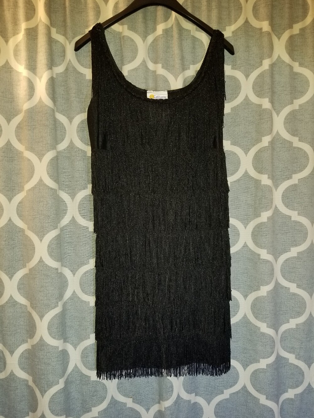 Flapper Mini Sleevelessblack Fringe Dress 1920s Style Party Fun